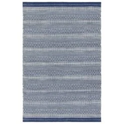 Radcliffe Handmade Striped Navy/Cream Area Rug (9'X12')