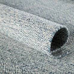 Velthia Handmade Geometric Light Blue/ Ivory Area Rug (6'X9') -France and So Furniture POE05 5 5c78d343 f4cd 4afc ba67 098390aff03d