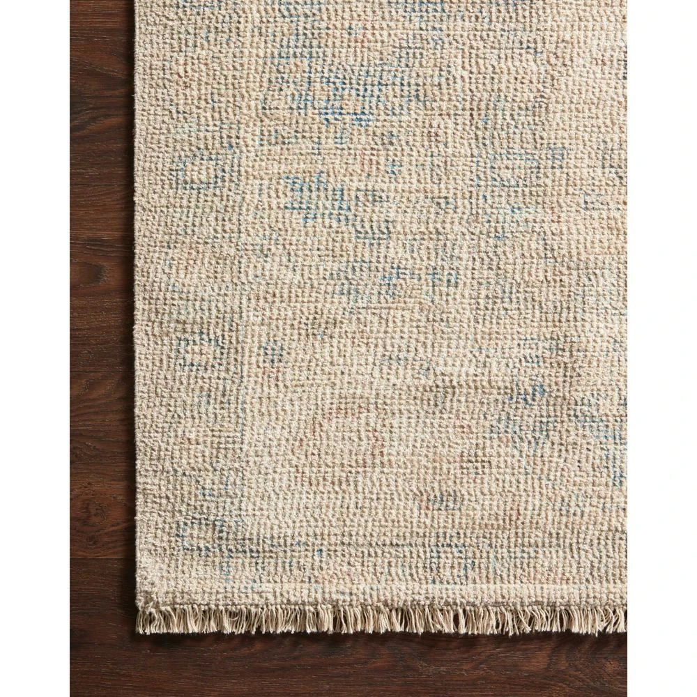 Loloi Priya Natural / Blue 3'-6" X 5'-6" Accent Rug 3 Loloi Priya Natural / Blue 3'-6" X 5'-6" Accent Rug - Image 3