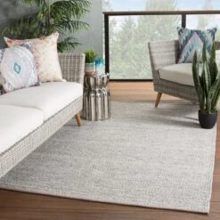 Fika Solid Taupe/ Gray Area Rug (6'X9') -France and So Furniture PSD03 4 3247e755 534e 4ccf b838 455bf5223be7