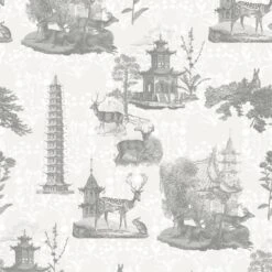 Pagoda Toile Wallpaper -France and So Furniture PagodaToile 3PL 9600dca7 4911 45b1 a342 0c1b1c1e3cf5