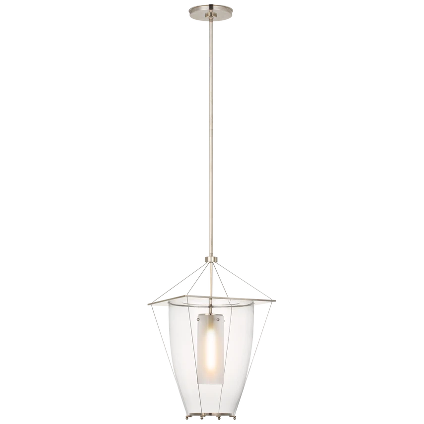 Emerson 13" Lantern - Antique Nickel 1 Emerson 13" Lantern - Antique Nickel