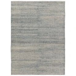 Arise Solid Blue/ White Area Rug (7'10"X10'10")