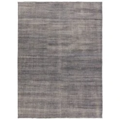 Henshaw Solid Gray/ Blue Area Rug (7'10"X10'10")
