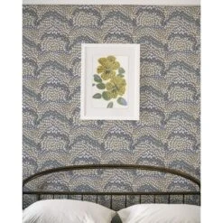 Jandaya Wallpaper -France and So Furniture REVEL FrameBed MockUp Jandaya Heather Alt