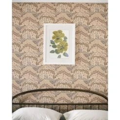 Jandaya Wallpaper -France and So Furniture REVEL FrameBed MockUp Jandaya PeachBlossom Alt