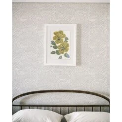 Jandaya Wallpaper -France and So Furniture REVEL FrameBed MockUp Jandaya PearlGray Alt