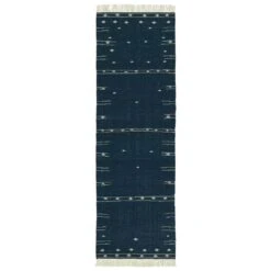 Whittakern Geometric Blue/ White Area Rug (10'X14')