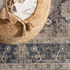 Samira Natural Solid Natural Cylinder Pouf -France and So Furniture SAA14 3