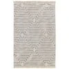 Ember Handmade Geometric White/ Black Runner Rug (2'6"X10')
