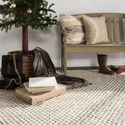 Solis Handmade Solid Gray/ White Area Rug (9'X12') -France and So Furniture SCD05 7 ff38ded5 be9b 4ab8 a8b5 cd5572951285