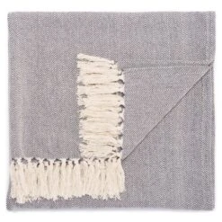 Marquee Blue/ Cream Chevron Throw