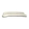 Moritz 3-Piece Chaise Facing Left Sectional Alabaster Fabric