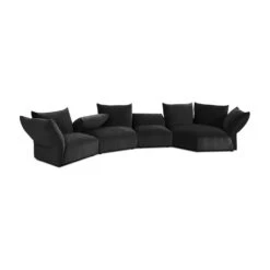 Tavora 4pc Sectional - Carbon Black