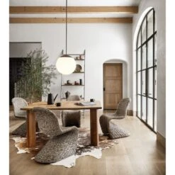 Roland Modern Cowhide Rug - Warm Brown -France and So Furniture SMAT 001A HOV 1