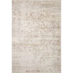 Loloi Sonnet Beige / Terracotta 7'-10" X 7'-10" Round Area Rug