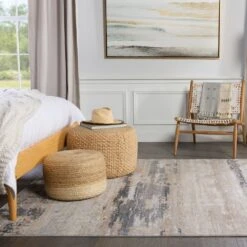 Danube Abstract Beige/ Gray Area Rug (10'X14') -France and So Furniture SUD05 7 cb6daa63 2fb6 4154 afea cfac2be8712a