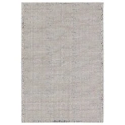 Jasper Geometric Gray/ Beige Runner Rug (2'6"X10')