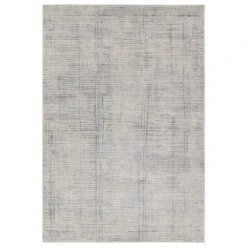 Landon Striped Cream/ Blue Area Rug (9'3"X12')