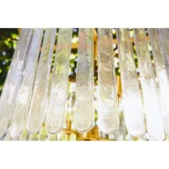 Silvana - Four Light Hanging Textured Glass Pendant In Brushed Brass -France and So Furniture Silvana BG Lifestyle 4 WEB SIZE 25735.1737577107 f598b65a 5ff8 4b81 b725 eea9a620f1fb