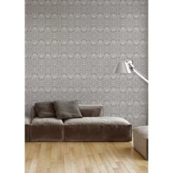 Flora Wallpaper -France and So Furniture SilverFlora ABRA3