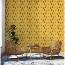 Split Wallpaper -France and So Furniture Split Saffron 1