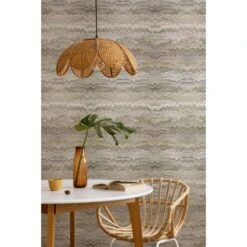 Stonewashed Wallpaper -France and So Furniture Stonewashed SageTaupe MockUp
