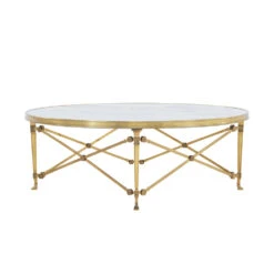 Spencer London Brass Cocktail Table -France and So Furniture TA51268 more 2