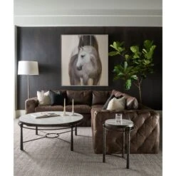 Spencer London Round Metal Cocktail Table -France and So Furniture TA51288 Lifestyle 1