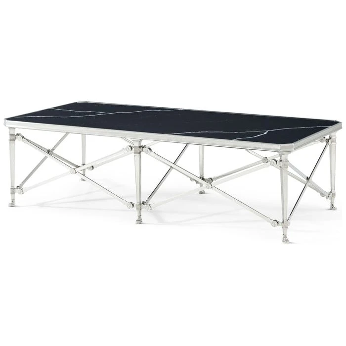 Spencer London Rectangular Nickel Cocktail Table 2 Spencer London Rectangular Nickel Cocktail Table - Image 2