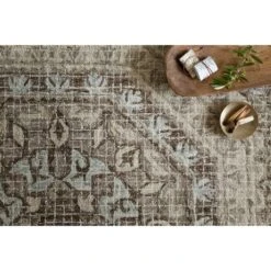 Loloi Tatum Stone / Blue 2'-6" X 7'-6" Runner Rug -France and So Furniture TATUTW 02SNBB 4 e1a56bcc fd68 4ae2 989d ff147655c5e6