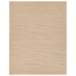 Ember Handmade Solid Tan Area Rug (8'X10' Rectangle)