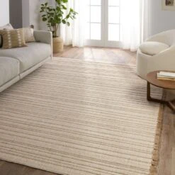 Valsa Handmade Solid Cream/Beige Area Rug (9'X12') -France and So Furniture TIE01 4 226db155 ef96 4dfe 93e6 b9bc6316df63
