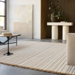 Valsa Handmade Solid Cream/Beige Area Rug (9'X12') -France and So Furniture TIE01 6 77f5ee09 c985 4afb 8690 311f37e2d9d0