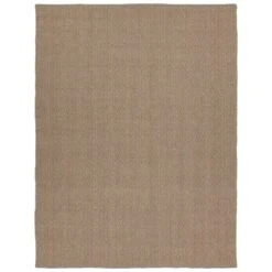Daphne Handmade Striped Tan/Gray Area Rug (5'X8')