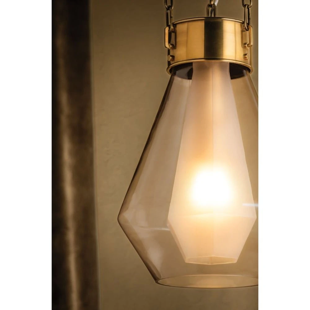 Tragus Pendant - Vintage Brass 14in 5 Tragus Pendant - Vintage Brass 14in - Image 5