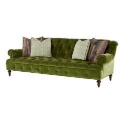 Winger Tufted Scroll Arm Sofa - Green -France and So Furniture U1059 96 main 1