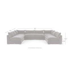 Fossil 5-Piece Sectional - Henry Charcoal - 152" -France and So Furniture UATR 010 152 S2 DIM 1