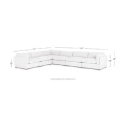 Coral 6-Piece Sectional - Bennett Moon -France and So Furniture UATR S07 925 DIM 1