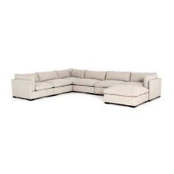 Coral 6-Piece Sectional With Ottoman - Bennett Moon