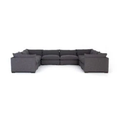 Coral 8-Piece U Sectional - Bennett Charcoal