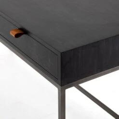 Troy Modular Writing Desk - Black Wash Poplar 22 Troy Modular Writing Desk - Black Wash Poplar -France and So Furniture UFUL 033A DET 3