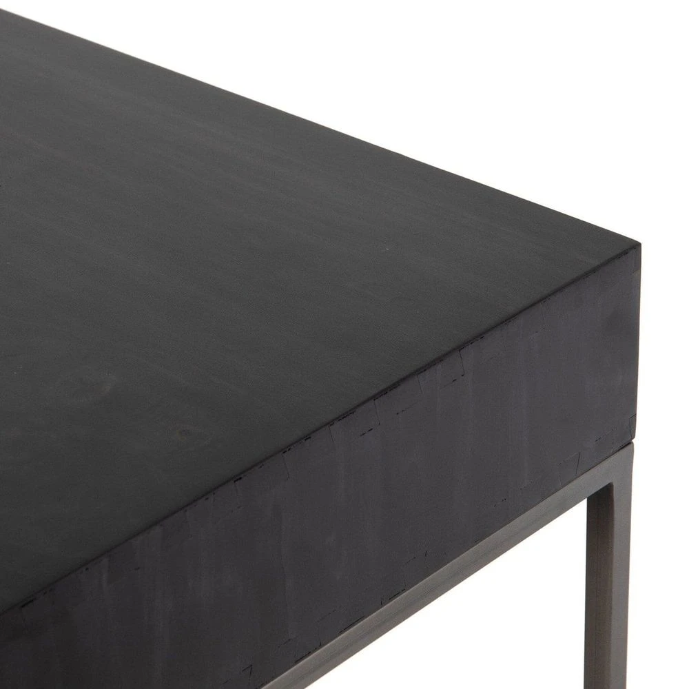 Troy Modular Writing Desk - Black Wash Poplar 9 Troy Modular Writing Desk - Black Wash Poplar - Image 9