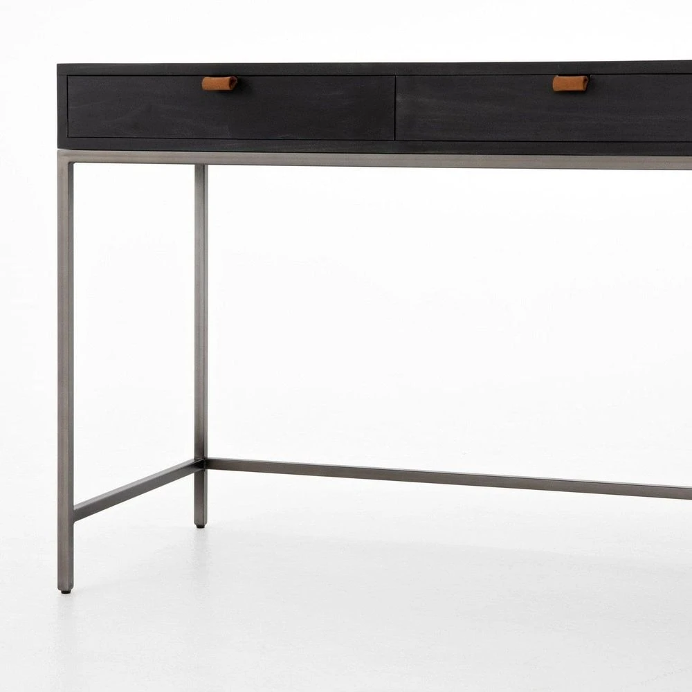 Troy Modular Writing Desk - Black Wash Poplar 12 Troy Modular Writing Desk - Black Wash Poplar - Image 12