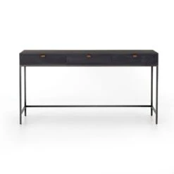 Troy Modular Writing Desk - Black Wash Poplar