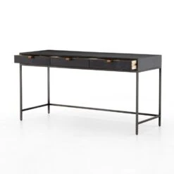 Troy Modular Writing Desk - Black Wash Poplar 31 Troy Modular Writing Desk - Black Wash Poplar -France and So Furniture UFUL 033A OPN 2