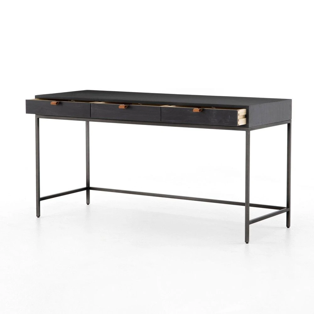Troy Modular Writing Desk - Black Wash Poplar 16 Troy Modular Writing Desk - Black Wash Poplar - Image 16