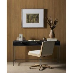 Troy Modular Writing Desk - Black Wash Poplar 29 Troy Modular Writing Desk - Black Wash Poplar -France and So Furniture UFUL 033A VIG 2