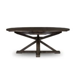 Tahlia Extension Dining Table - Rustic Black Olive