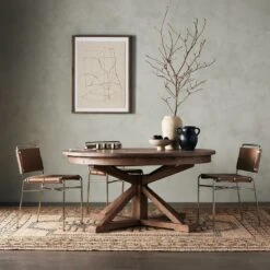 Tahlia Extension Dining Table - Rustic Sundried Ash -France and So Furniture VCID 26 58 HOV 1 82f53708 ed38 4a5d 81c9 a83b5453b4d4